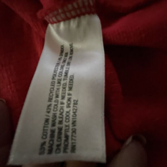 Ava Viv Black Sleeveless Blouse 3x Red Tank Top Casual Cotton Blend - Picture 10 of 10